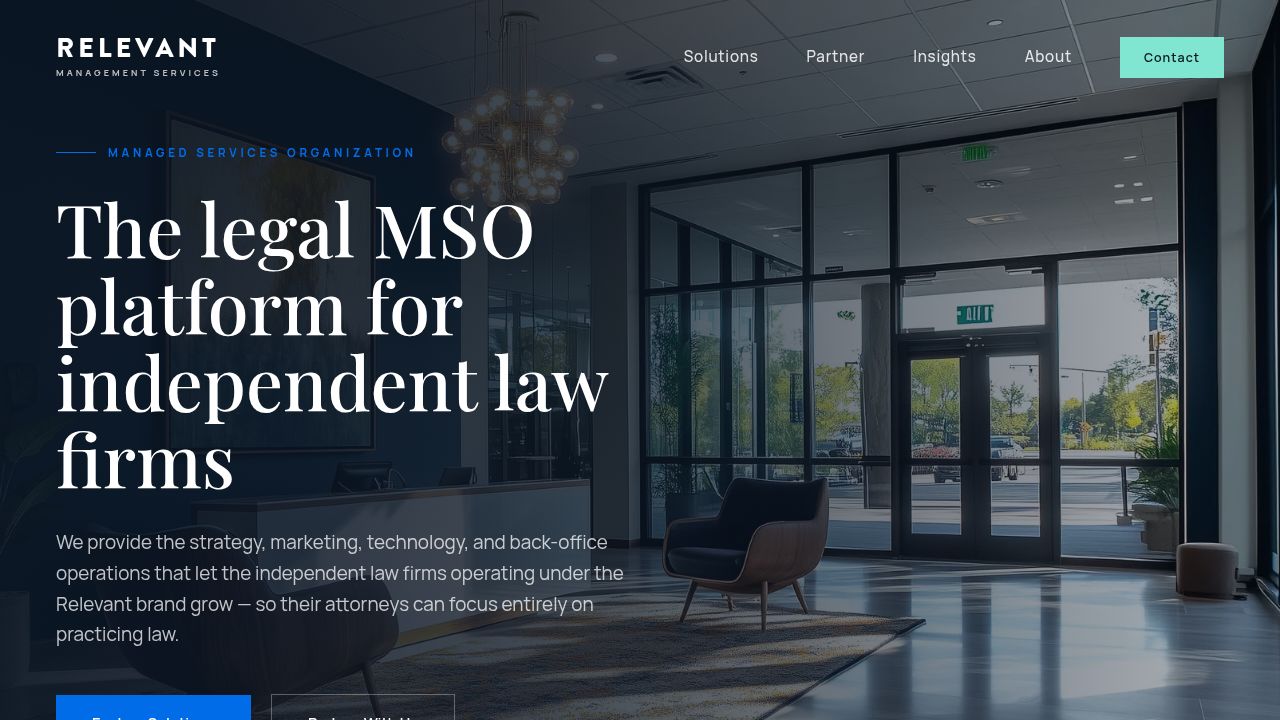 Relevant Management Services — Legal MSO Platform
